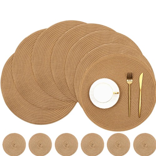 Woven table place mats large - table,