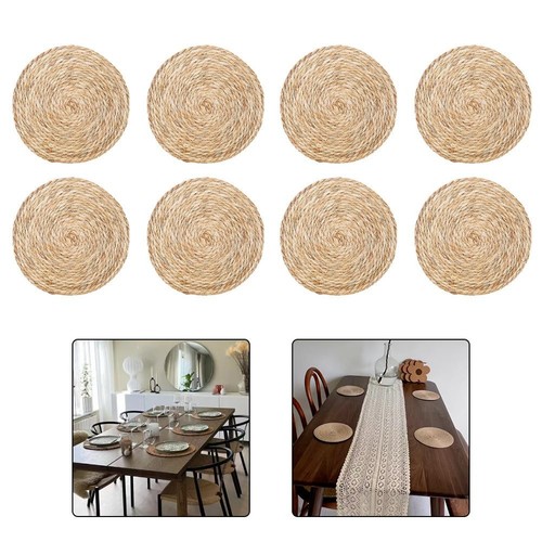 48pcs straw round woven