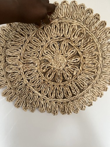 Round woven placemats - woven,