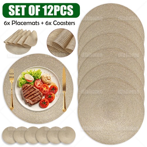 Set round placemats 6 - 6,