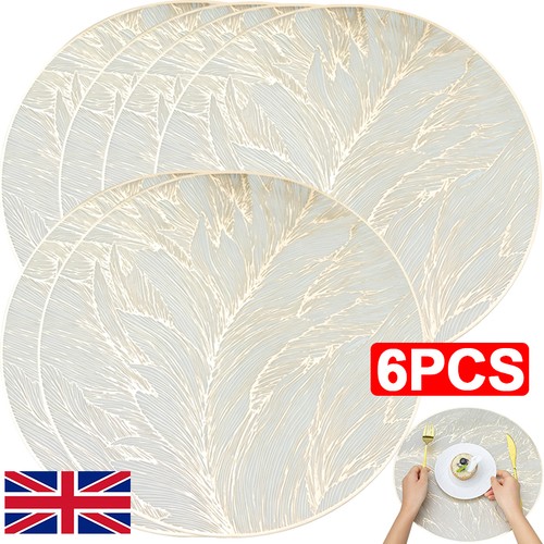 Golden leaf round pvc table - leaf,