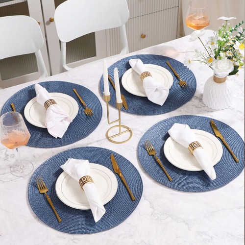 Round woven pcs - 4/6, placemats