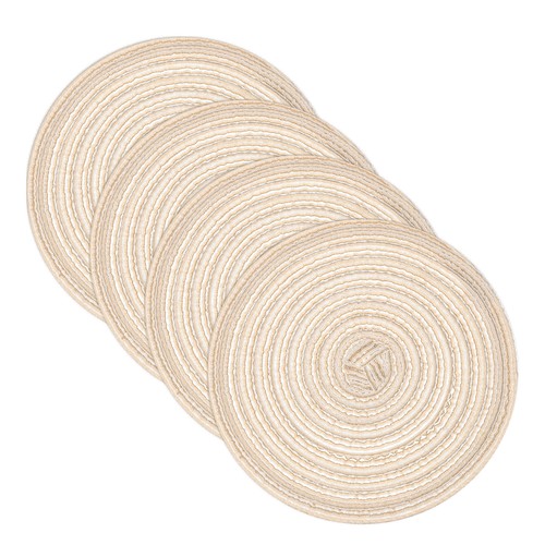 Pcs beige round - pcs, 7"