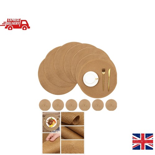 Table mats round - round, braided