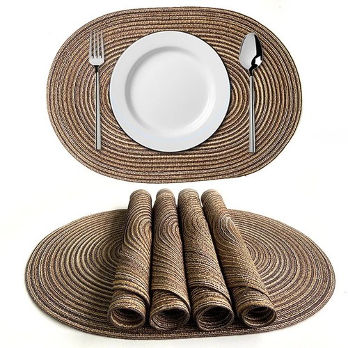 Braided oval placemats - oval,