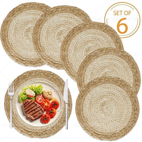 Woven 6pcs round - woven,