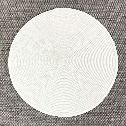 Set white round woven - 4,