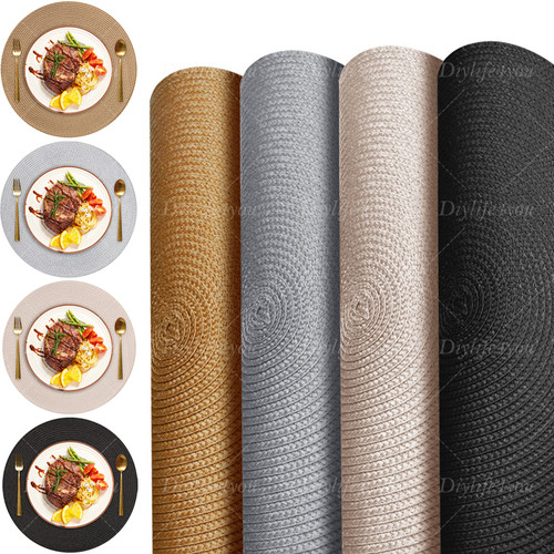 12pcs set woven round - set,