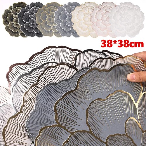 Luxury flower placemats - flower, round