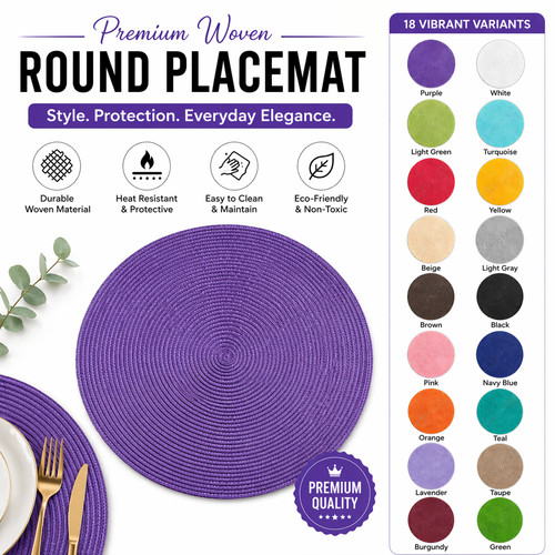 Pcs woven table mats - pcs, large