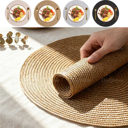 Set woven round - of,