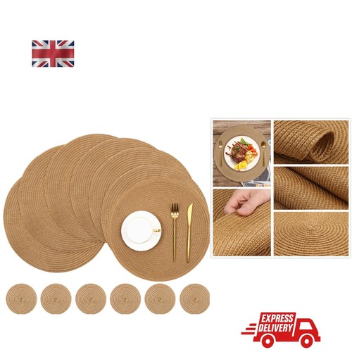 Braided table mats round - table,