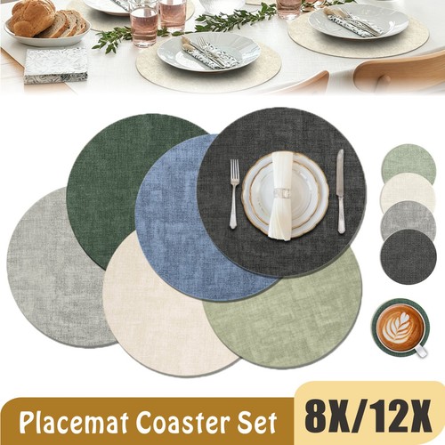 Set round placemats - set, 12