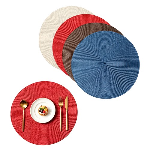 38cm round placemats - 38cm, washable